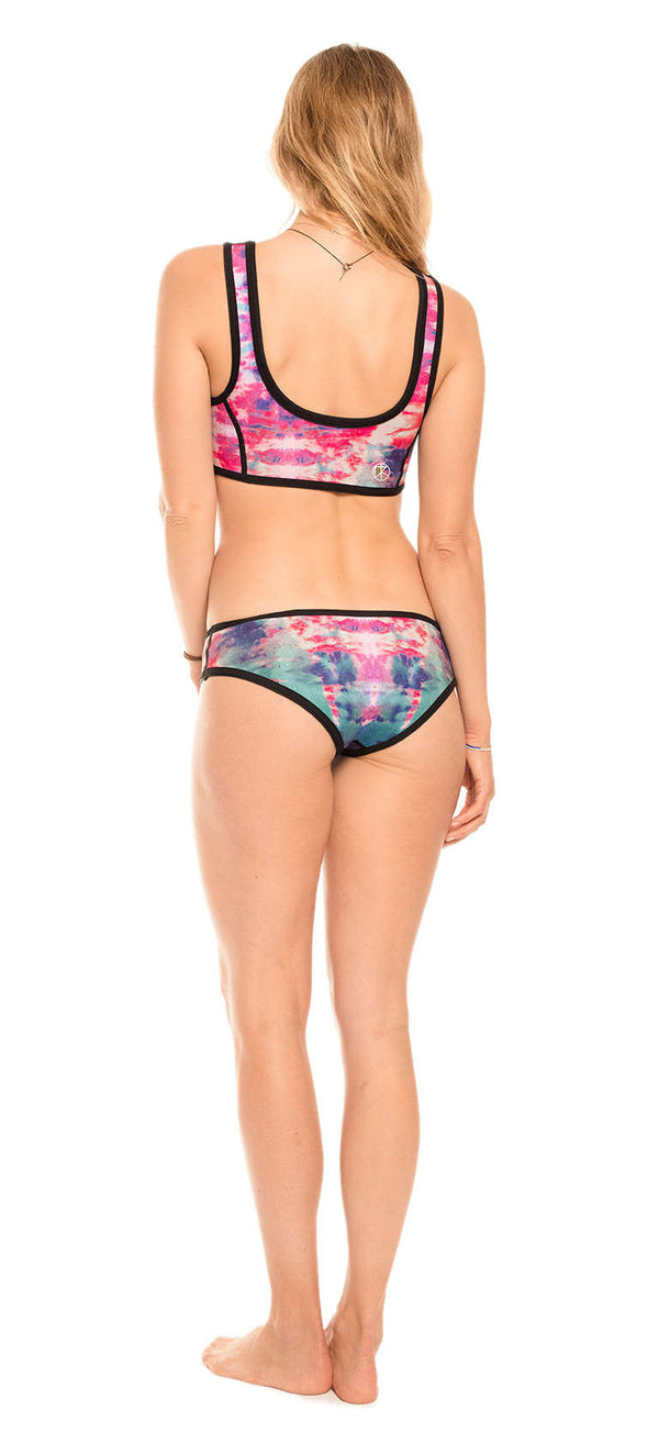 Pink-Turquoise Tie-Dye